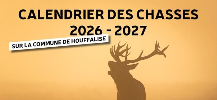 Calendrier des chasses 2026 - 2027